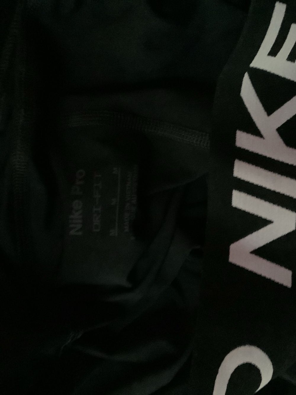 Nike Black Shorts with White Logo Band